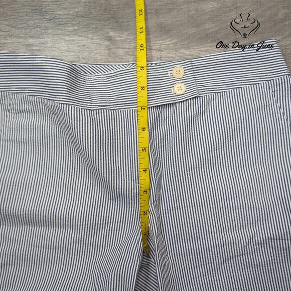 Talbots Petite Striped Flat Front Shorts Size 4P - Picture 4 of 7